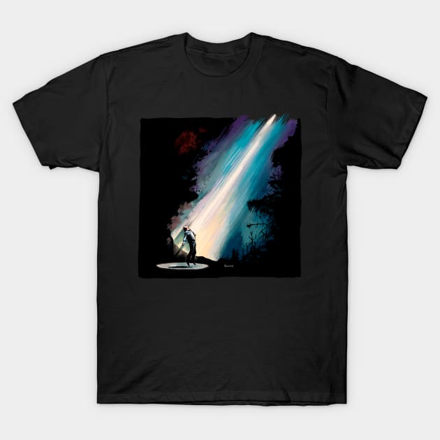 Fire in the Sky Illustration T-Shirt by burrotees
